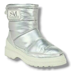 Sam Edelman Carlton Silver Waterproof Boots - Size  9